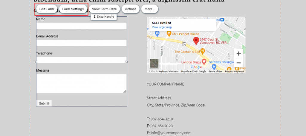 (4) Web form - Customize your web form