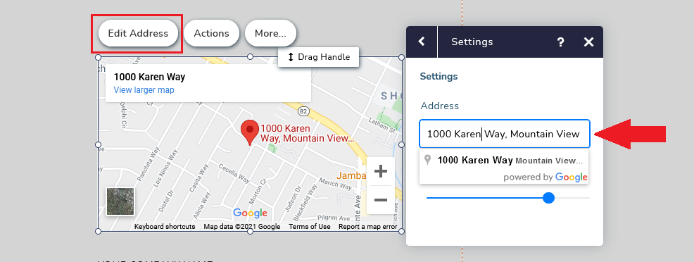 (8) Google Map - customize with your address